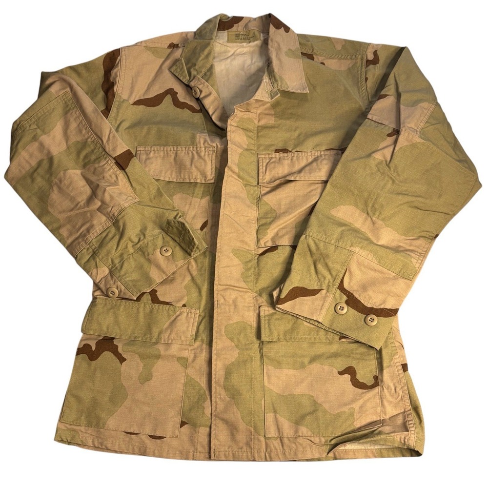 Military Jacket Small Regular Vintage BDU DCU 3 Hot Weather Coat Camouflage Army